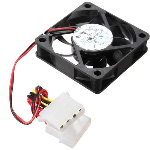 60mm x 60mm x 15mm 12V 4 Pin Internal Computer CPU Cooling Fan Desktop Cooler Fan