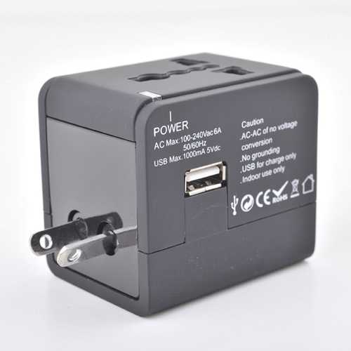 WTA-506 Multifunction Universal Worldwide Travel Charger Converter Adapter Plug