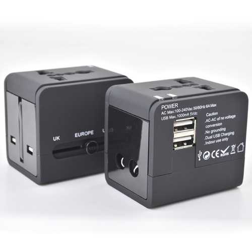 WTA-506U Multifunction Universal Worldwide Travel Charger Converter Adapter Plug