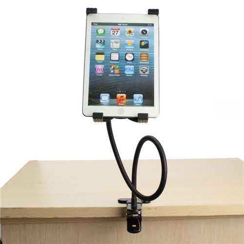 Gooseneck 360° Rotating Lazy Bed Desk Stand Phone Holder Bracket Mount For iPad 2/3/4 Air 5''-9.5'' Tablet PC