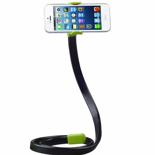 Universal 105CM 360 Degree Flexible Lazy Snake Flat Stand Holder Selfie Stick for Under 6 inch Smartphone