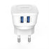 LDNIO DL-AC63 2 USB Port AC Adapter 5V 2.4A US EU UK Plug Wall Charger for Phone/Tablet