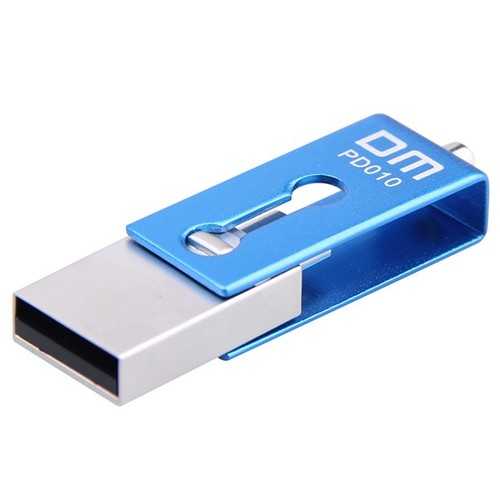 DM PD010 Micro USB USB OTG Flash Drive 16G Pen Drive Portable Metal Waterproof USB Stick