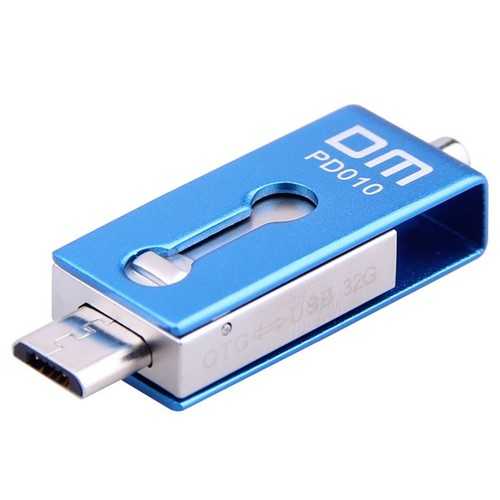 DM PD010 Micro USB USB OTG Flash Drive 16G Pen Drive Portable Metal Waterproof USB Stick