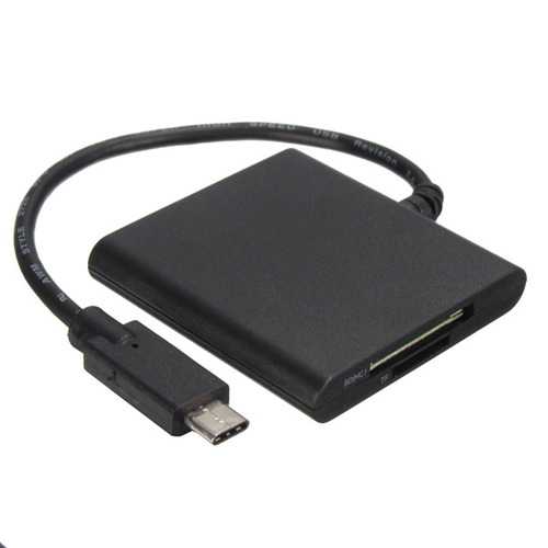 OTG USB 3.1 Type C To 2 Port USB 3.0 Hub + TF SD Card Reader Adapter