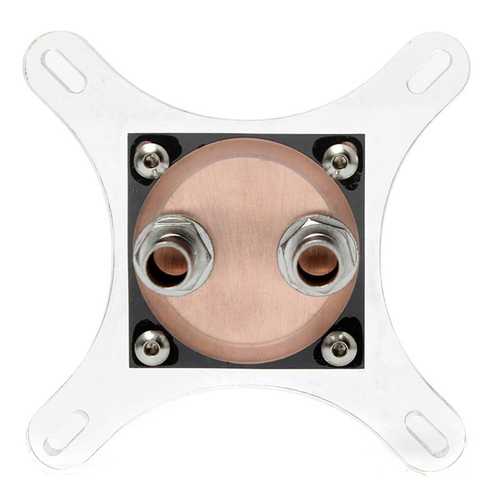 Water Cooling Block 50mm Copper Base Cool Inner Channel For AMD INTEL CPU