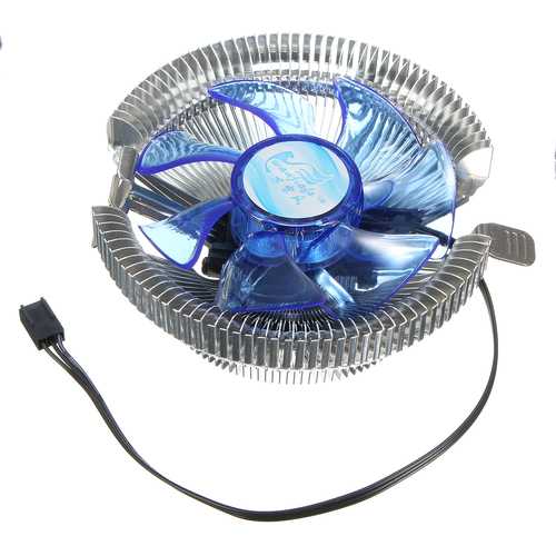 Quiet Blue LED CPU Cooler Cooling Fan Heat Sink for Intel LGA775 1155/1156 i3/i5/i7 AM2 AM3