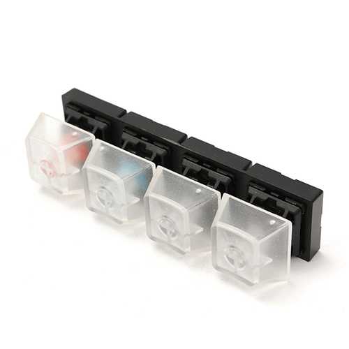 Mechanical Keyboards Switch Tester Set 4 Clear Cherry MX Switches Brown Black Blue Red