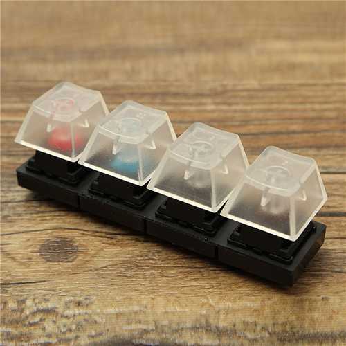 Mechanical Keyboards Switch Tester Set 4 Clear Cherry MX Switches Brown Black Blue Red