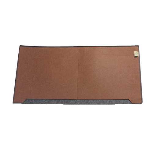 NGWX Super Large Simple Fashion 650x340mm Felt Computer Desk Pad-Brown/Dark Grey