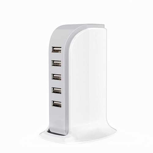 5 Port USB Adapter 30W 6A Travel Wall Rapid Charger Station Hub Phone Tablet