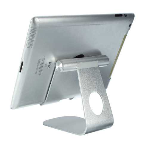 Universal Adjustable Aluminum Alloy Dock Holder Desk Stands For iPad Tablet Smartphone