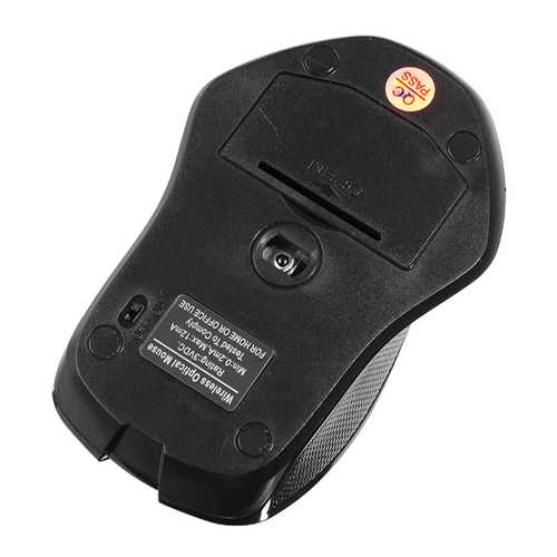 Wireless Bluetooth 3.0 6D 1600DPI Photoelectric Mouse Black