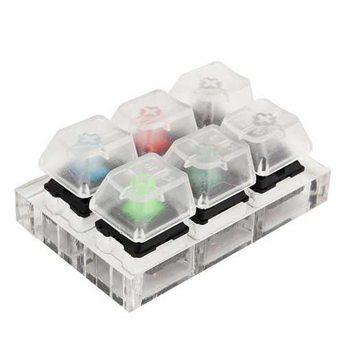 6X Mechanical Keyboard Switches Tester Kit Clear Keycaps Sampler For Cherry MX