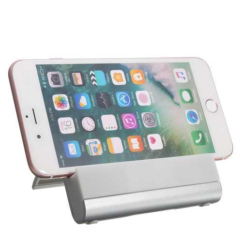 Universal Aluminum Adjustable Desktop Stand Holder Mount for iPhone Samsung Tablet PC