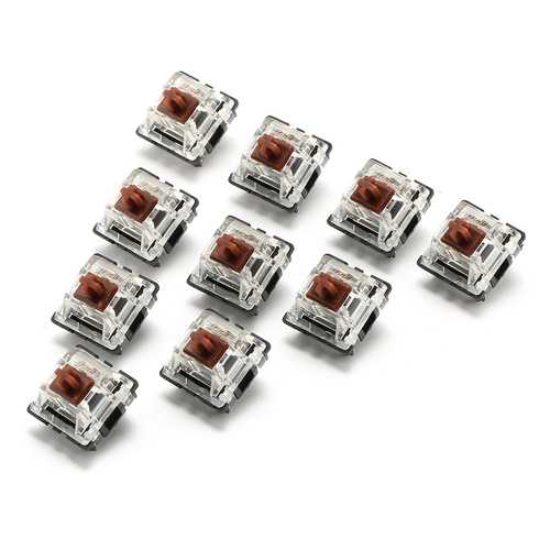 10PCS 3 Pin Mechanical Keyboard Switch Brown Switch for Gateron Keyboard Replacement