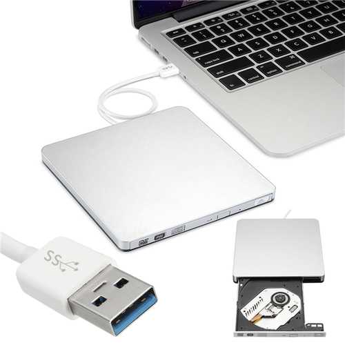 USB External Slot in DVD CD Drive Burner Superdrive for Windows XP/Mac 10 OS