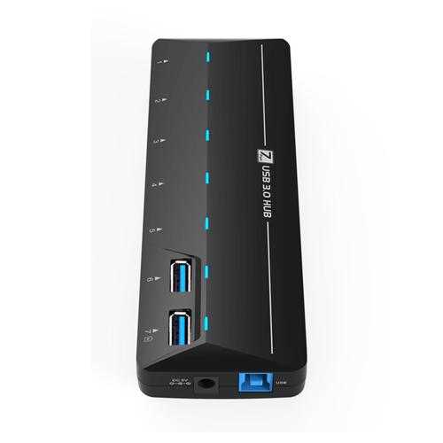 High Speed USB 3.0 7 Ports Hub with 1.5A Quick Charge Port