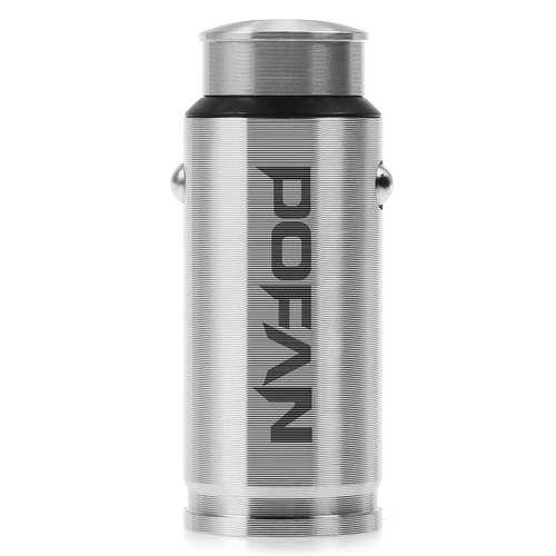 POFAN QC.3.0 Fast Charge Aluminum Metal Car Charger for Mobile Phone