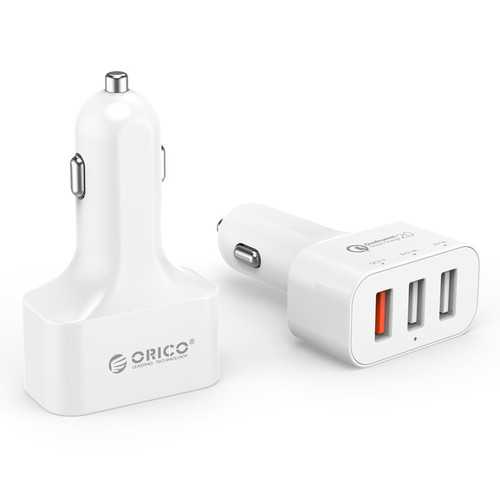 ORICO QC 2.0 35W 5V 2A 9V 2A 12V 1.5A 3 Ports Car Charger for iPhone 7 6S Xiaomi Huawei