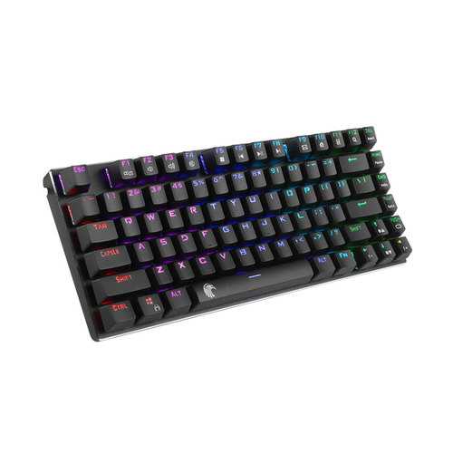 E-element Z88 81 Key NKRO USB Wired RGB Backlit Mechanical Gaming Keyboard Outemu Blue Switch