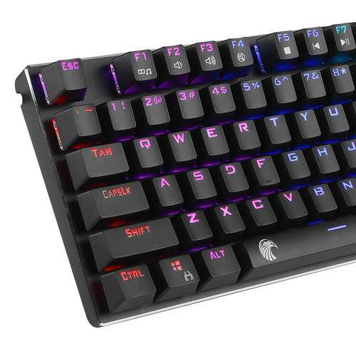 E-element Z88 81 Key NKRO USB Wired RGB Backlit Mechanical Gaming Keyboard Outemu Blue Switch