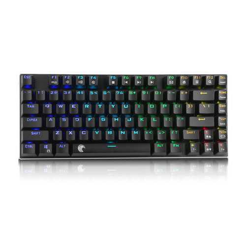 E-element Z88 81 Key NKRO USB Wired RGB Backlit Mechanical Gaming Keyboard Outemu Blue Switch