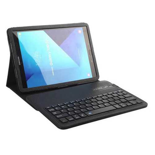 Folding Stand Pu Leather Bluetooth Keyboard Case For 9.7 Inch Samsung Galaxy Tab S3