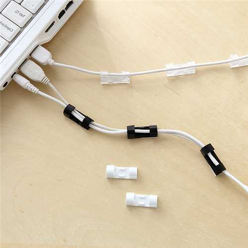 Bakeey 20 Pcs Small Size Wire Cable Holder Clip Winder Cable Organizer Management