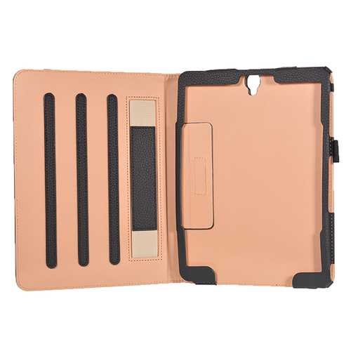 Multi Angle Folio PU Leather Handheld Smart Case Cover for 9.7 Inch Samsung Galaxy Tab S3 Tablet