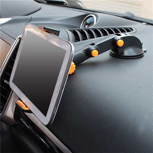 Universal 360°Car Holder Wind Shield Mount Bracket For Cell Phone Pad GPS Tablet Stand