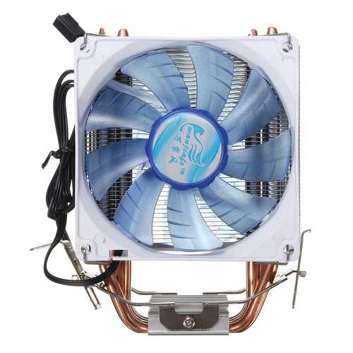 92mm 3 Pin Blue LED Copper CPU Cooler Cooling Fan Heat Sink for Intel LGA775/1156/1155 AMD AM2/2+/3