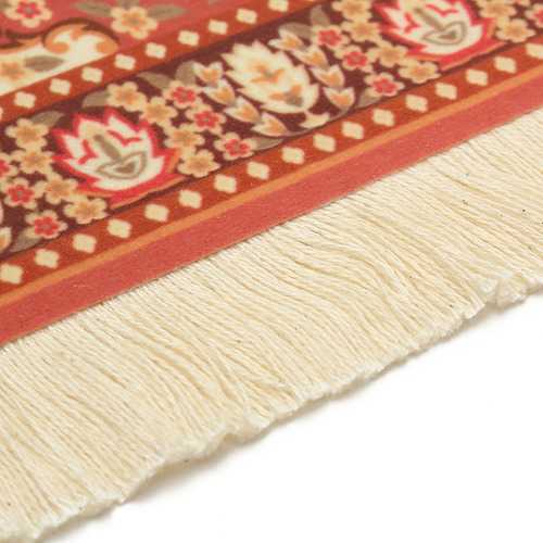 11''x7'' Persian Style Mini Woven Rug Mouse Pad Carpet Mouse Mat With Fringe