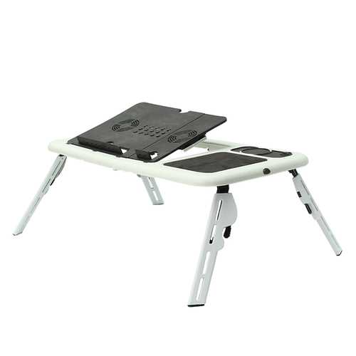 Portable & Adjustable Folding Laptop Table E-Table With Cooling Fans Stand