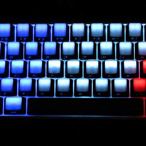 104 Key OEM Profile Side Printed Translucent Blank Top All Light-transmitting ABS Keycaps