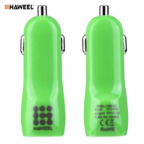 HAWEEL Duckbill 5V 2.1A Dual USB Car Charger For Cell Phone Tablet