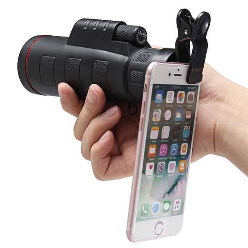 HD Clip-on 35 X 50 Optical Zoom Telescope Camera Lens For Mobile Phone Tablet