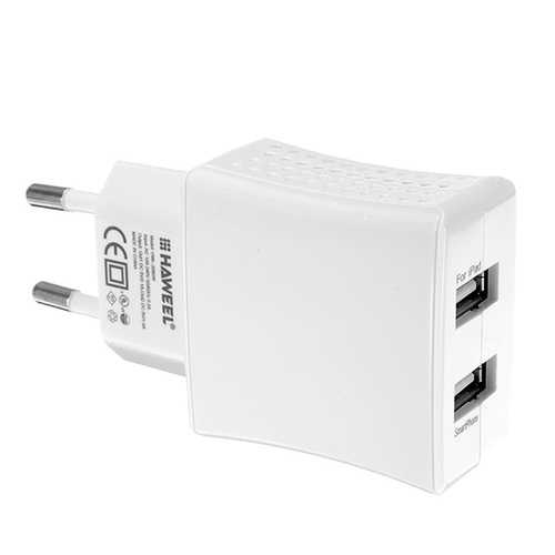 HAWEEL Dual USB 5V 3.1A EU Plug Travel Tablet Charger