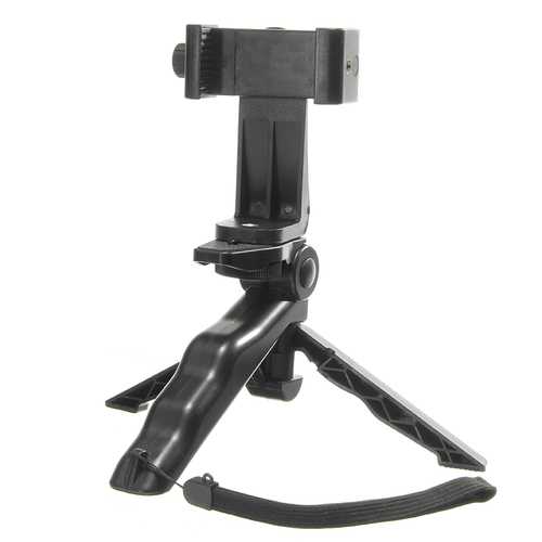 Universal Portable Rotated Desktop Phone Holder Handle Stabilizer Tripod Stand for Cell Phone Camera