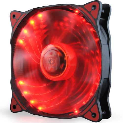 Pccooler F1211 120mm 3 Pin 16Pcs LED Light PC Computer Cooler Cooling Fan