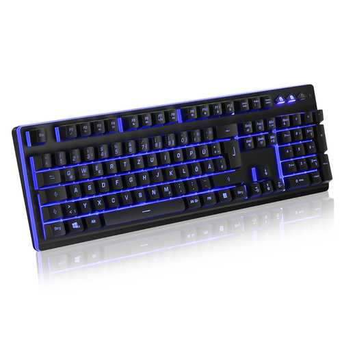 Meco 104Keys RGB LED Effects French German English Layout With Mechanical Handfeel