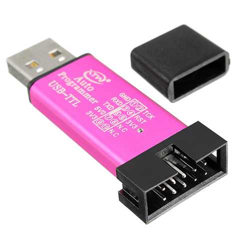 5V 3.3V SCM Burning Programmer Automatic STC Download Cable USB To TTL USB To Serial Port Baud Rate 115200 500MA Self-Recovery Fuse CH340 + SCM Control Core STCISP Fully Isolated