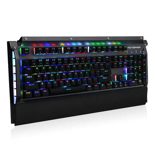 Motospeed CK98 Kailh BOX Switch 104 Keys NKRO USB Wired RGB Backlit Mechanical Gaming Keyboard