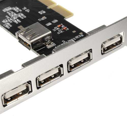 PCI to 5-Port 480Mbps USB2.0 Hub PCI Card Adaptor Module