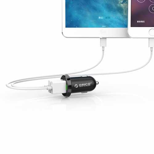 ORICO UCE-2U 17W 3.4A Intelligent 2 Ports USB Car Charger For iphone7/7Plus Samsung S8 Xiaomi 6