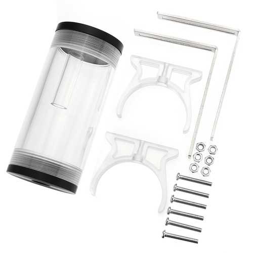 G1/4 50mmx110mm Cylinder Reservoir Water Cooling Tank For PC Computer Cooling