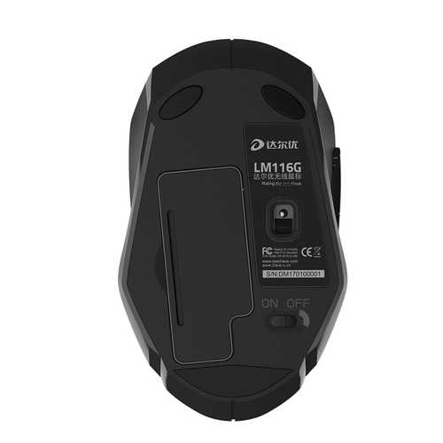 Dareu LM116G 2.4Ghz Mini Portable Wireless Mouse Optical 1600DPI Adjustable Gaming Mice For Laptop