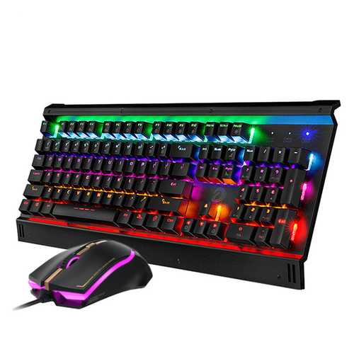 Dareu EK812T 104Keys LED Backlight Keyboard Mouse Combos Professional Gaming Mechanical Keyboard