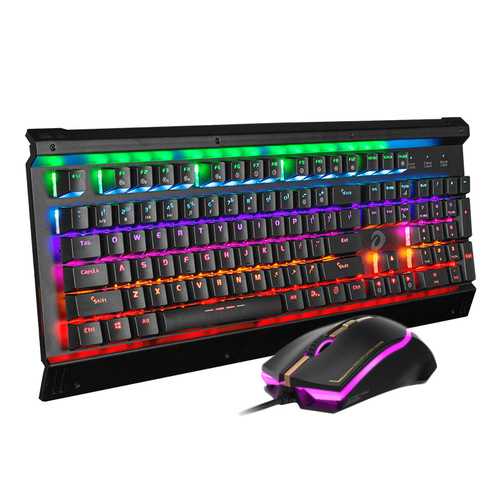 Dareu EK812T 104Keys LED Backlight Keyboard Mouse Combos Professional Gaming Mechanical Keyboard