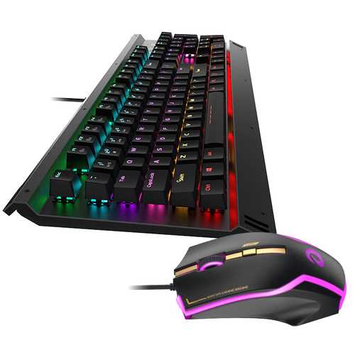 Dareu EK812T 104Keys LED Backlight Keyboard Mouse Combos Professional Gaming Mechanical Keyboard